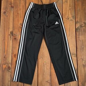 Adidas Kids Black Track Pants with Pockets Size Medium 10/12 Years